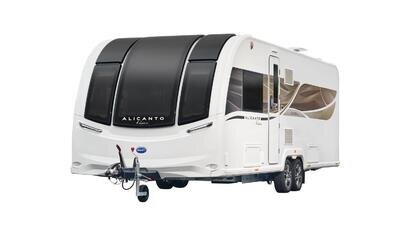 New 2025 Bailey Alicanto Grande Deluxe Evora 4 Berth Transverse Island Bed