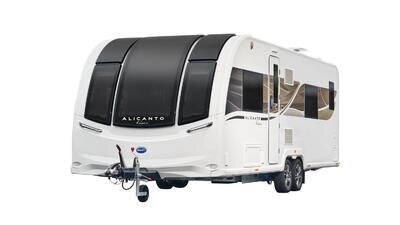 New 2025 Bailey Alicanto Grande Deluxe Alvor 4 Berth Transverse Island Bed