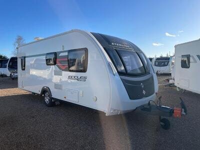 2014 STERLING ECCLES SPORT 554 - 4 BERTH FIXED BED TOURING CARAVAN - MOTOR MOVER