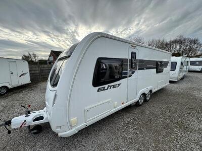 STERLING ECCLES ELITE SEARCHER 2014 MODEL TWIN AXLE FIXED BED TOURING CARAVAN