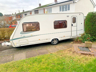 6 BERTH CARAVAN ABBEY EXPRESSION 550 FIXED REAR BUNKS NICE CARAVAN 2005