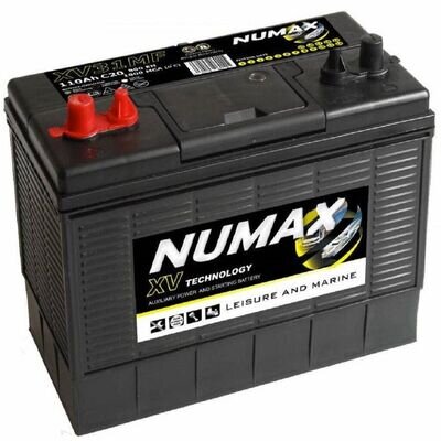 12V 105AH Numax XV31MF Battery Leisure Marine Dual Terminals Motorhome Caravan