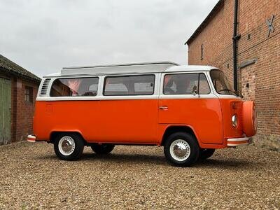 1974 Volkswagen Bay Window T2 Devon Camper. Beautiful Van with Power Steering.