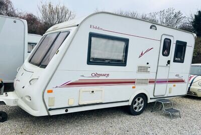 Elddis odyssey 432 touring caravan - ONE DAY AUCTION, NO RESERVE!!