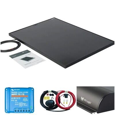 150 Watt 12v Rigid Solar Panel Kit with 15 Amp MPPT Regulator Victron and Wiring