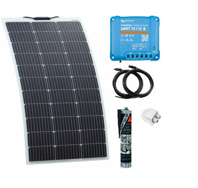 150w Semi-Flexi Solar Panel Kit with Victron 75/15 Smart Solar MPPT