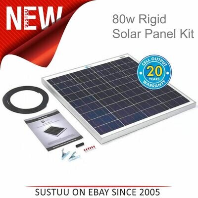 Solar Technology Pv Logic 80w Rigid Solar Panel Kit - STP080|Use MotorHome/ Boat