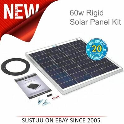 Solar Technology PV Logic 60w Rigid Solar Panel Kit- STP060|Use MotorHome/ Boats