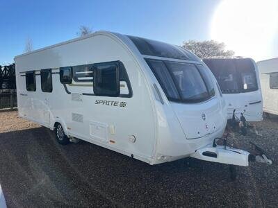 2017 SPRITE MAJOR 4 EB - 4 BERTH FIXED REAR ISLAND BED TOURING CARAVAN