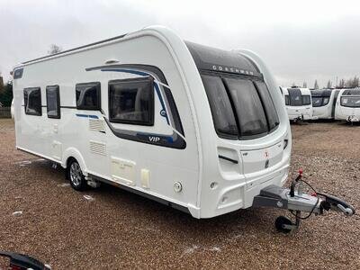 2016 COACHMAN VIP 545 - 4 BERTH FIXED REAR ISLAND BED TOURING CARAVAN