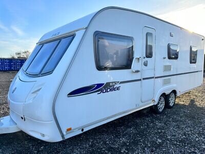 Swift Ace Jubilee Statesman touring caravan 4 berth rear Fixed island 10 stamps