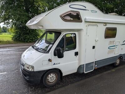 55 plate Lunar Champ A630 5 berth 4 belted seats. rear lounge motorhome for sale