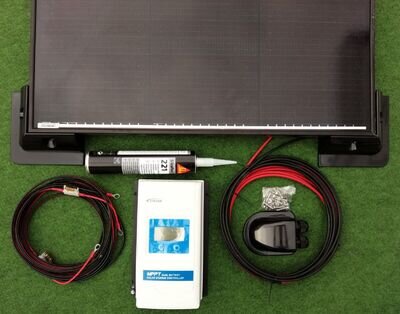 100w DUAL BATTERY MPPT MOTORHOME CAMPER VAN SOLAR PANEL KIT LCD display 100 WATT