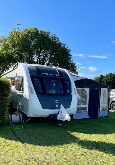 Sterling Eccles Sport 584 fixed transverse bed and end bathroom, awning and more
