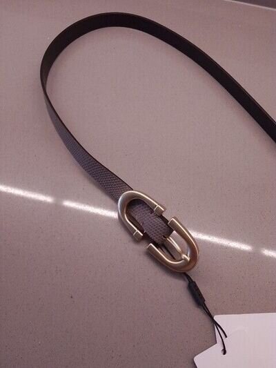 Reiss Bailey Horseshoe Belt Taupe RRP £58. Size S