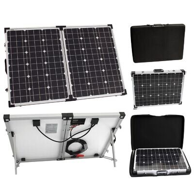 100W 12V folding solar panel charging kit for caravan motorhome campervan boat