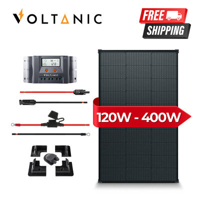 Voltanic 100W 200W 300W 400W 12V MPPT Solar Panel Kit | Motorhome/Caravan/Shed