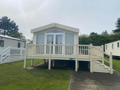 Stunning caravan for sale North Wales with full wrap decking