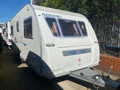 2005 Adria Adiva 532 UP - 4 berth fixed bed touring caravan with mover & awning