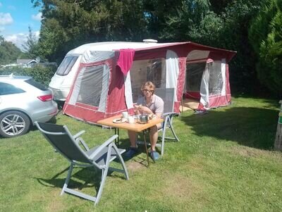 touring caravan for sale with large awning