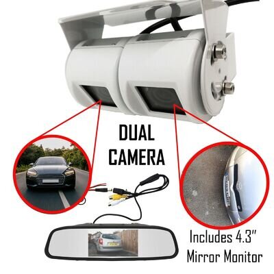 Motorhome Van Dual Twin Commercial Reversing Reverse Rear View Parking Camera