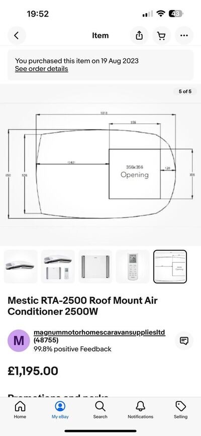 Mestic Roof Mount Air Conditioning For Motorhome/caravan