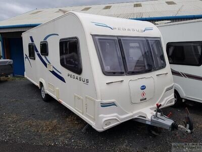 2013 Bailey Pegasus Rimini 4 berth with single beds. Includes porch awning