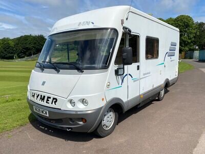 Hymer B574 - Fixed Double Bed - Tow Bar