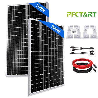 400Watt 12Volt Solar Panel Kit Mono Solar Module for Roof Car Motorhome Caravan